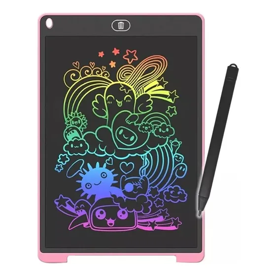 Pizarra Magica Tablet Infantil Lcd Digital 12 Para Dibujar Color Azul