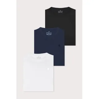 Kit 3 Camisetas Masculinas 100% AlgodĂŁo Polo Wear Sortido Kit 3 Camisetas Masculinas 100% AlgodĂŁo Polo Wear Sortido