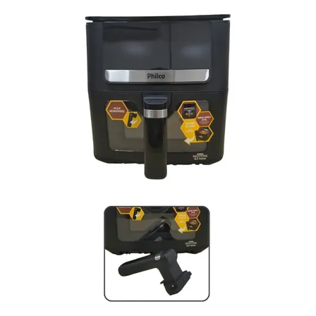 Air Fryer Philco Paf65a 6,5l 220v Visor Glass 1700w