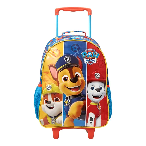 Mochila Rodinha Infantil 16 Escolar Patrulha Canina Xeryus Cor Azul