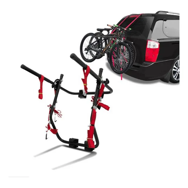 Porta Bicicletas De Valija Eqmax Acero 2 Bicicletas Negro