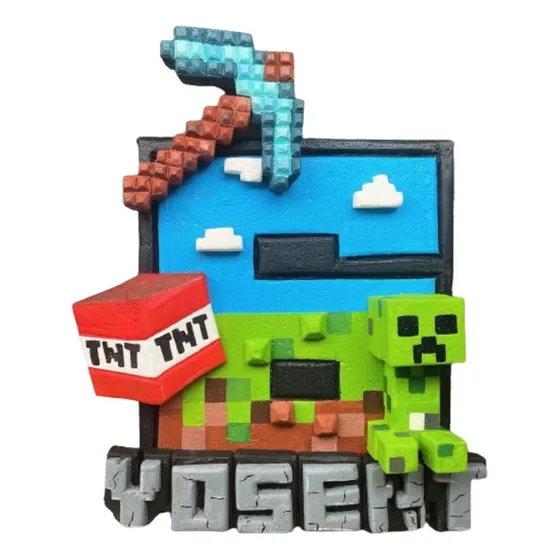 Piñata 3d Minecraft