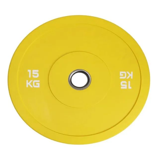 Bumper Plate 15kg Disco Olímpico Musculación Gym - Sportex