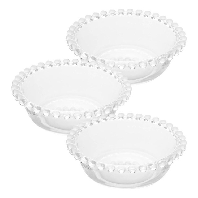 3 Bowls Wolff Pearl De Cristal 14cm X 4,5cm 3 Bowls Wolff Pearl De Cristal 14cm X 4,5cm