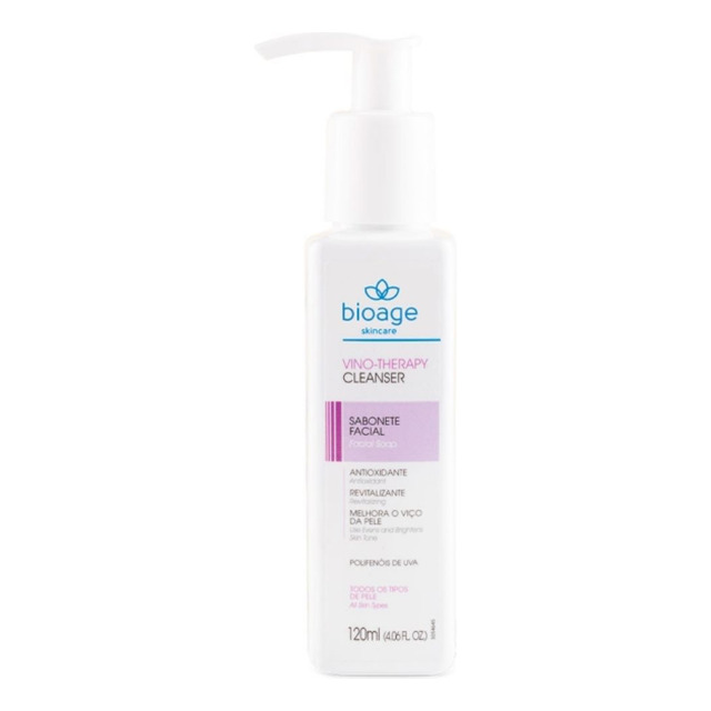 Cleanser Vino Therapy Sabonete Facial Bioage 120ml Momento De Aplicação Dia/noite Tipo De ... Cleanser Vino Therapy Sabonete Facial Bioage 120ml Momento De Aplicação Dia/noite Tipo De ...