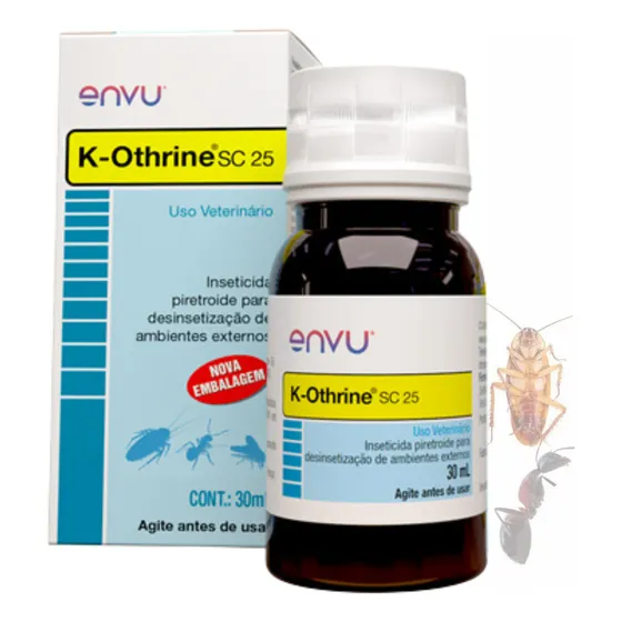 Inseticida líquido contra formigas mosquitos baratas K-othrine Sc 25 Envu 30mL