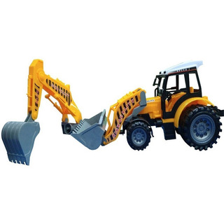 Vehiculo Carrito Juguete Excavadora 2 En 1 99038 Color Amarillo Vehiculo Carrito Juguete Excavadora 2 En 1 99038 Color Amarillo