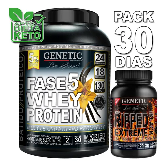 F5 Whey Protein Ripped Genetic Crecimiento Muscular Definido
