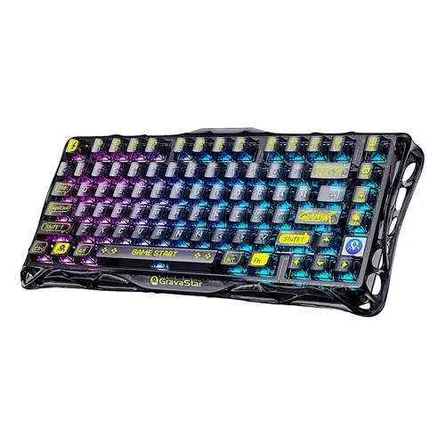 Teclado Gravastar Mercury K1 Lite Mecânico Rgb Preto | Frete grátis
