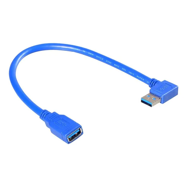 Smays  angulo Izquierdo Cable De Extension Usb 3.0 macho A