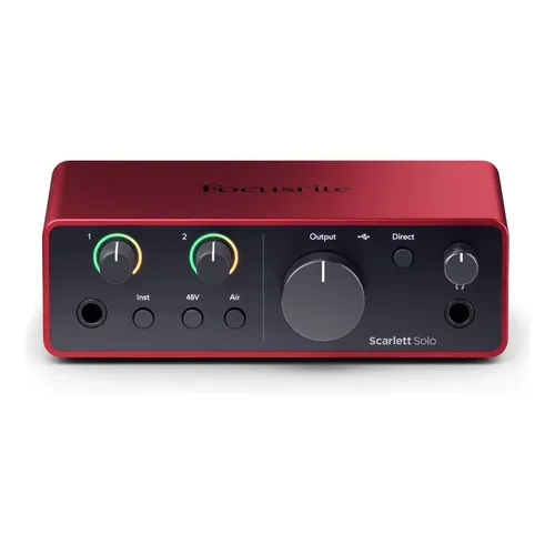 Interface de áudio Focusrite Scarlett Solo RED - 3ª Geração
