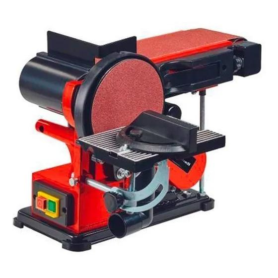 Lijadora de banda y disco Einhell TC-US 380 con sistema velcro roja y negra 50Hz 380W 220V