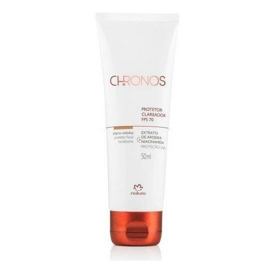 Natura Protetor Facial Clareador Chronos Fps 70 Claro/médio Natura Protetor Facial Clareador Chronos Fps 70 Claro/médio