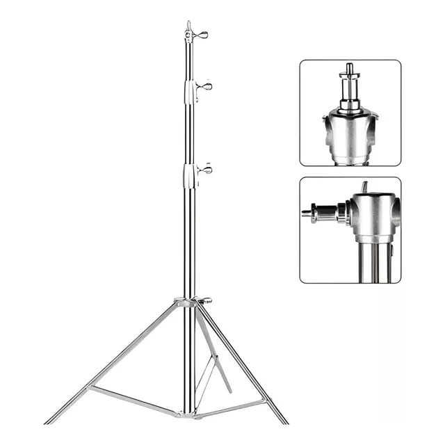 Pedestal De Luz De Acero Inoxidable 2.8 Metros Pie De Flash