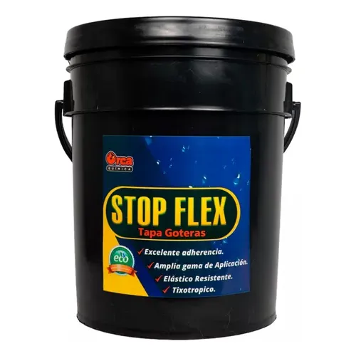 Stop Flex Masilla Tapa Goteras Impermeabilizante Cuñete
