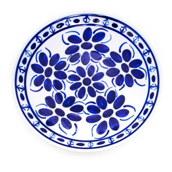 Prato Raso 26,5 Cm Porcelana Azul Colonial