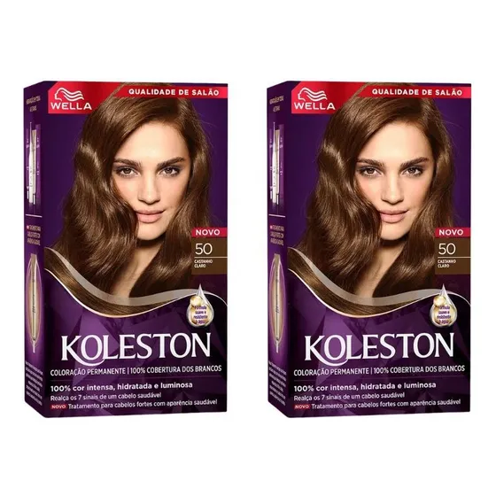 Coloraçao Koleston 50 Cast Claro-kit C/2un