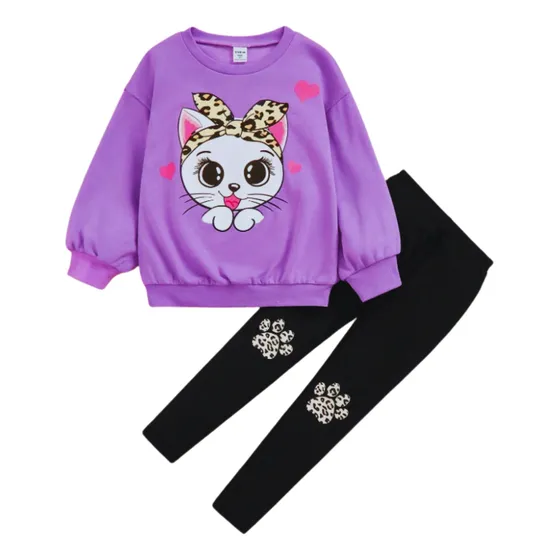 2 Pza Conjunto Ropa Niña Suéter Y Leggings 7 A