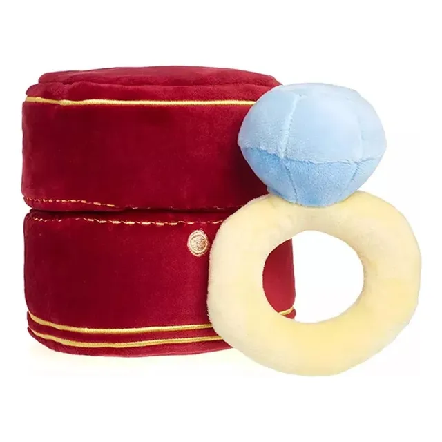 Caja Con Anillo De Diamante De Peluche, 1 Par Color 1pc