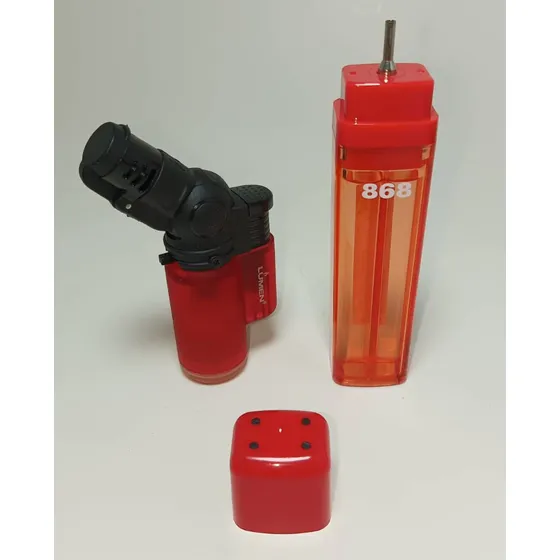 Combo Mini Yesquero Soplete Con Gas Butano 