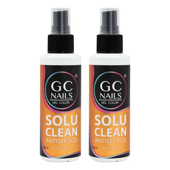 Pack 2 Antisépticos Para Uñas Acrílicas 120ml C/u, Gc Nails