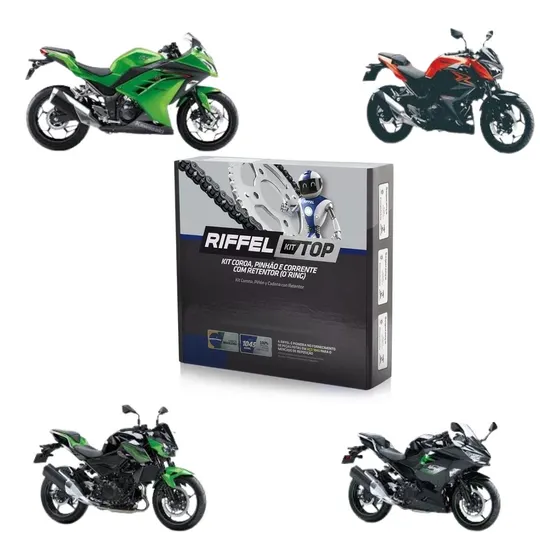 Kit Relação Ninja 250/300/400 Z300/z400 Com Retentor Riffel
