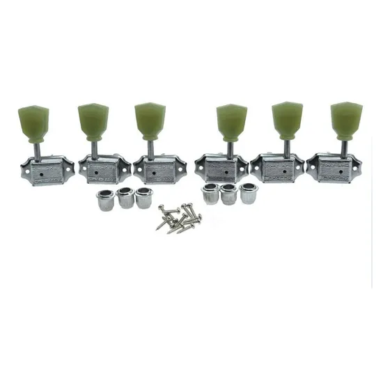 Clavijas Vintage Wilkinson Chrome Con Botn Verde Para Les Pa