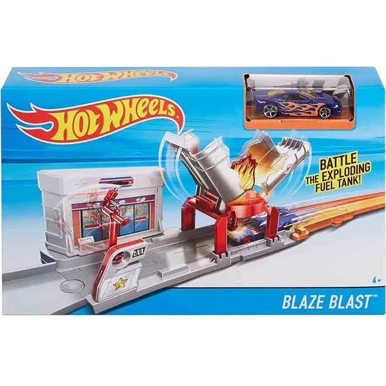 Mini Pista Hot Wheels Estacion De Gasolina Super Explosion