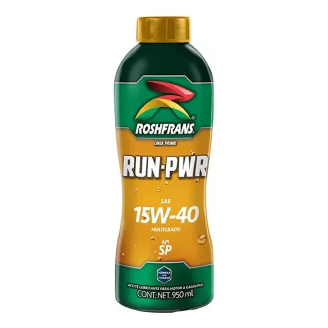 Aceite Roshfrans Para Motor 15w40 Run-pwr 950ml Mineral