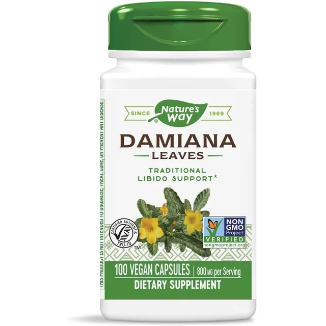Natures Way Hojas De Damiana 100capsulas Sabor Neutro