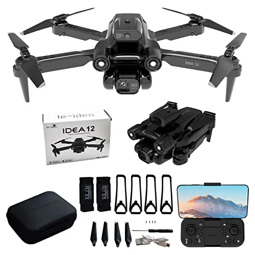 Drones Idea12 Cámara 1080p Adultos, Drone Rc Plegable ...