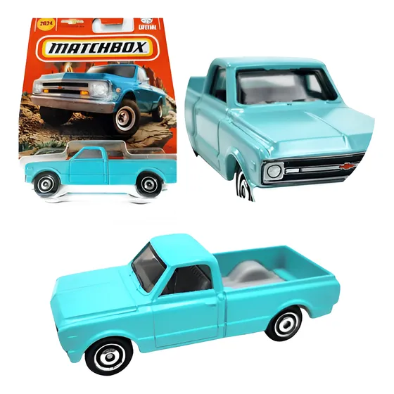 Carrinho Matchbox Chevrolet 1968 Chevy C10 Hvl04 Mattel
