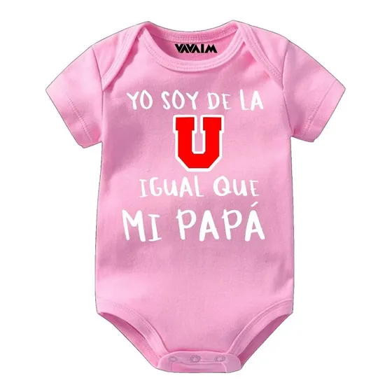 Body (pilucho)  U De Chile Modelo Día Del Padre Rosa M/c