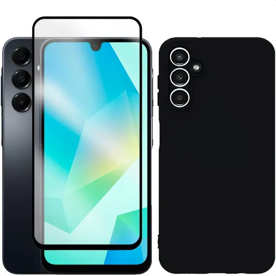 Capa Capinha Case Aveludada + Película Para Galaxy A16 4g/5g