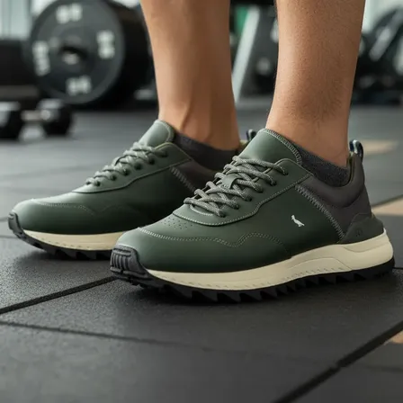 Tênis Masculino Infinity Go Reserva Verde-escuro Lisa 41 Br