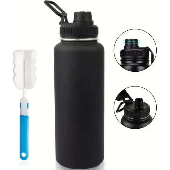 Botella De Agua Fría/caliente De Acero Inoxidable De 1.2 L