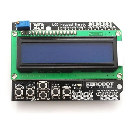 Display Lcd 1602 Azul Keypad Teclado Botão Arduino 16x2 