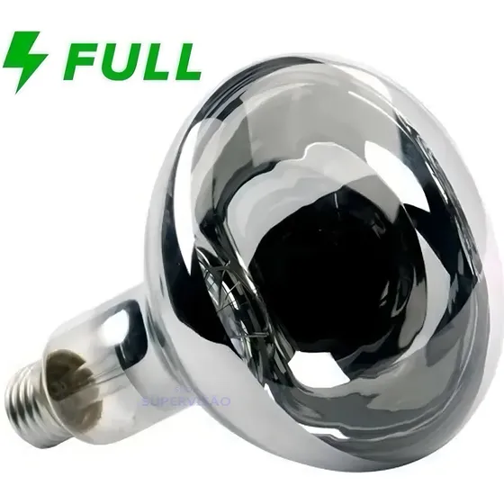Lâmpada Secagem Infravermelha 250w 220v E27 Estufa Alimento Cor da luz Branco-quente