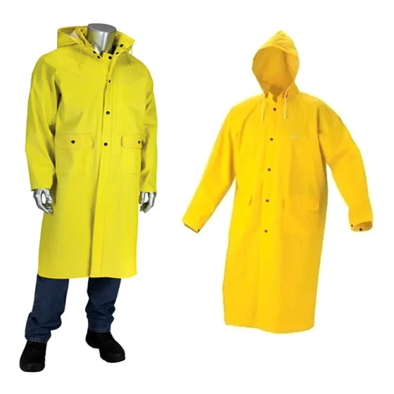 Poncho Impermeable Tipo Gabardina 100% Nylon Amarillo W2