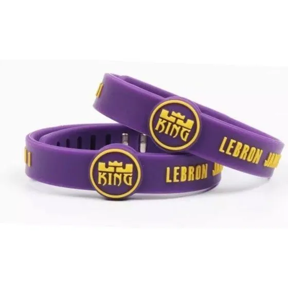 Pulsera Ajustable Lebron James Nba Basquetbol Morada