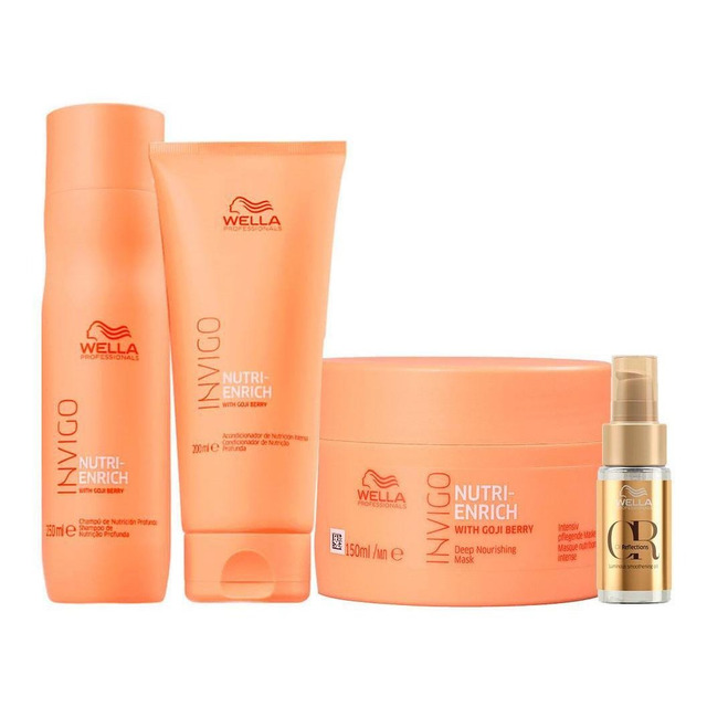 Kit Wella Pro Invigo Enrich Oil - 4 Produtos Kit Wella Pro Invigo Enrich Oil - 4 Produtos