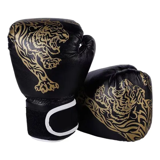 Guantes De Boxeo Para Hombres Y Mujeres - Negro 25x17cm