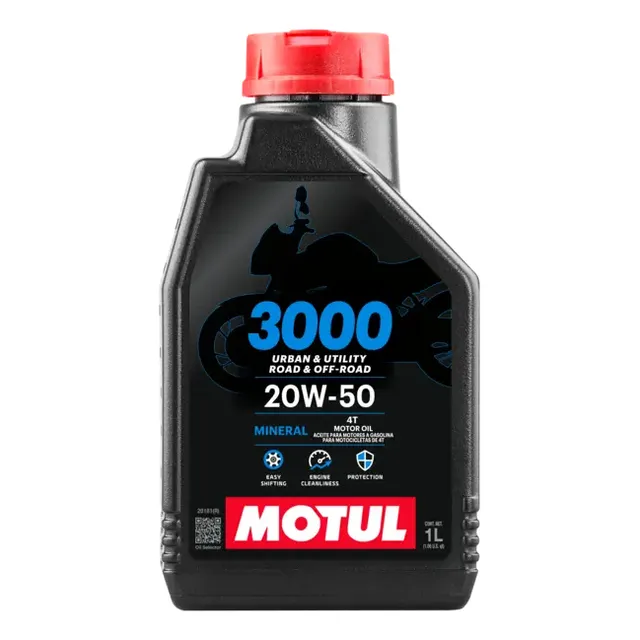 Aceite Motul 3000 4t 20w50 Mineral Moto 1l