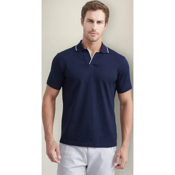 Polo Slim Fit Chevignon 609f015 Azul Dark