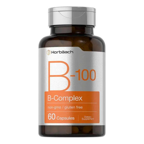 Suplemento B-100 60 Capsulas Horbaach Sabor Sin Sabor