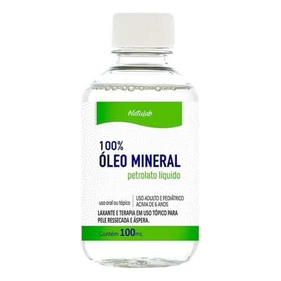 Óleo Mineral Petrolato Líquido Laxante 100ml Natulab