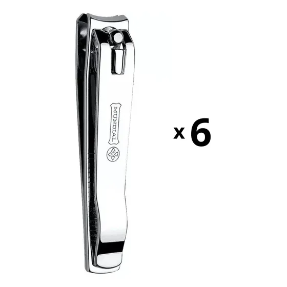 Cortador De Unha Mundial Grande Classic Aço 121-cd - Kit C/6