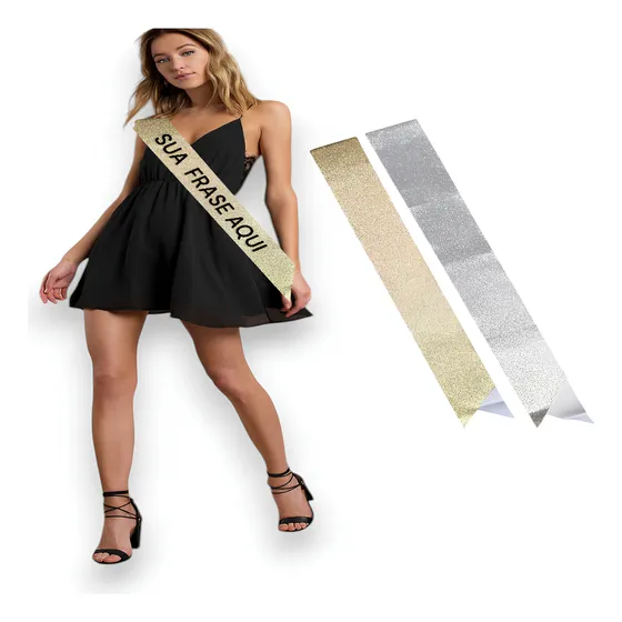 Faixa Personalizada Com Nome Para Miss Formatura Brilho Aniv