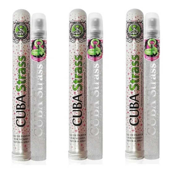 3 Perfumes Cuba Jungle Strass Snake 35ml - Selo Adipec