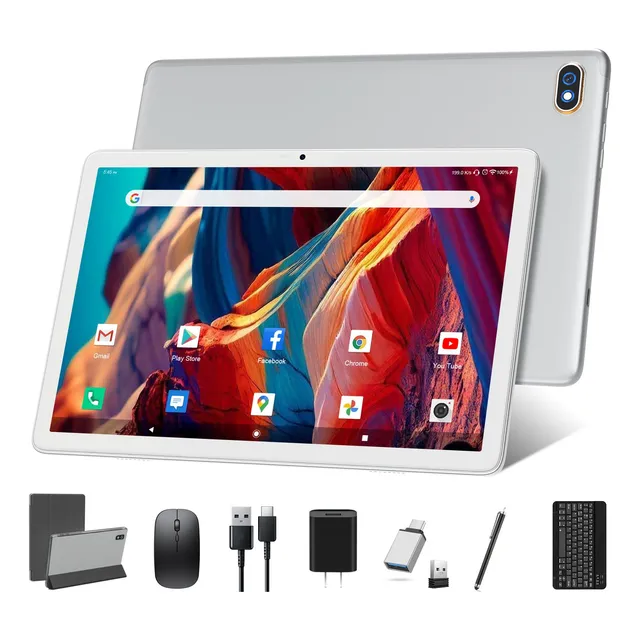 Tablet 2 En 1 Zonko 10.1  128gb Expandible Con Accesorios